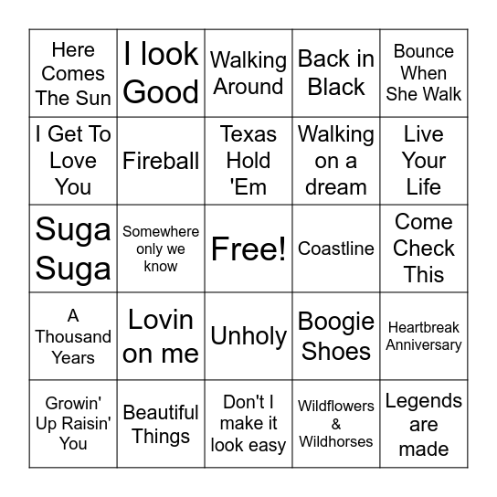 TIKTOK VIBES Bingo Card