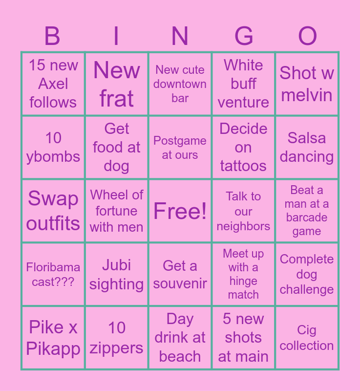 June Bingo Card