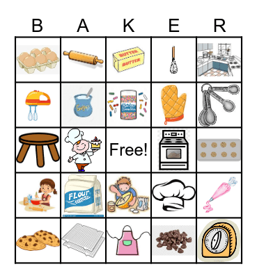 Baking Bingo Card