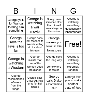 Arizona Bing Bonanza Bingo Card