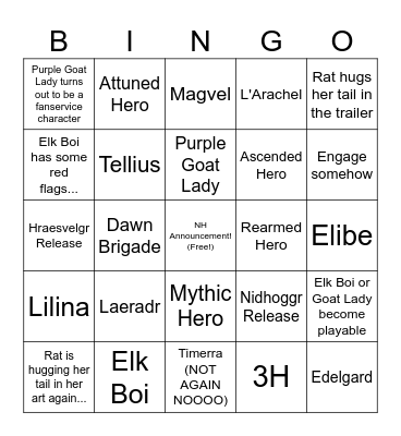 Book 8 Midpoint Bingo Card