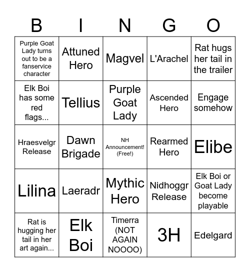 Book 8 Midpoint Bingo Card