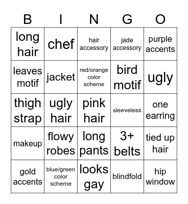 jiaoqiu design Bingo Card