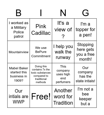 Ice Breaker Bingo Card