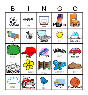 Outside Bingo Card