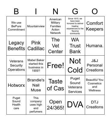 Ice Breaker Bingo Card