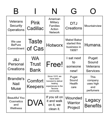 Ice Breaker Bingo Card