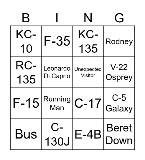 BingoHall Bingo Card