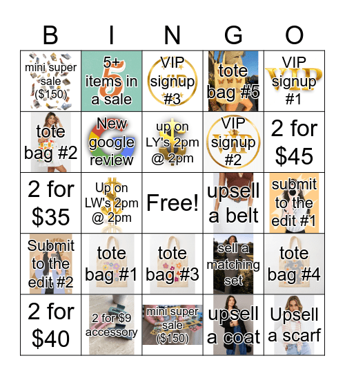 Ally VIC 2 bingo Card