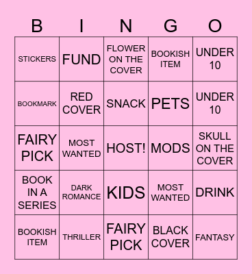 BOOK FAIRY SCHMINGO Bingo Card
