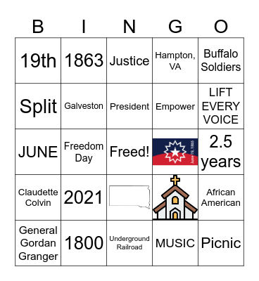 Juneteenth ESH 7 Bingo Card