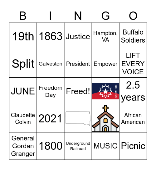 Juneteenth ESH 7 Bingo Card