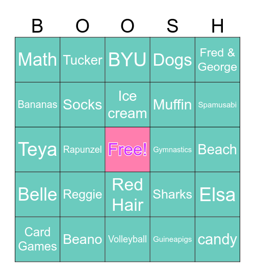 Teya BINGO Card