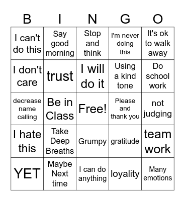 End of the Year Review Bingo Card