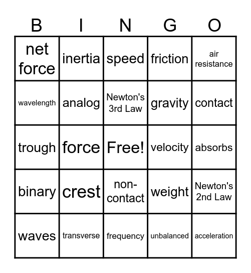 Mrs. Belhumeur's Bingo Card