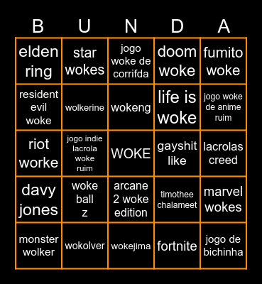 SUMMER woke FEST Bingo Card