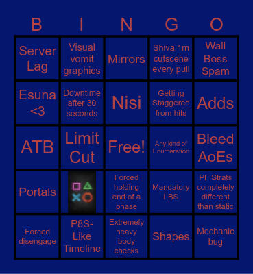 FFXIV Dawntrail Savage/Ultimate Bingo Card