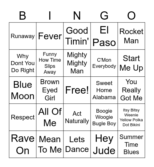 Bingo 6 Bingo Card