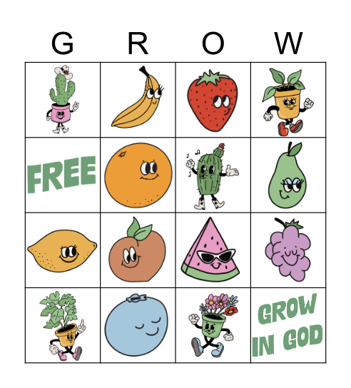 Adventure Camp Bingo Card