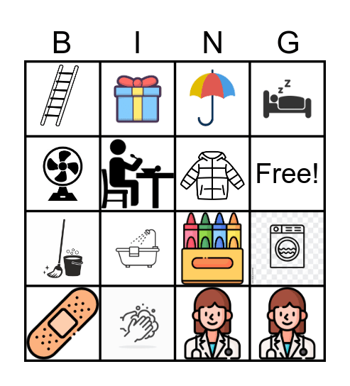 “What” Questions (Spanish) Bingo Card