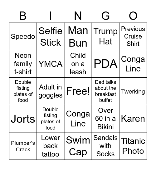 Carnival Bingo Card