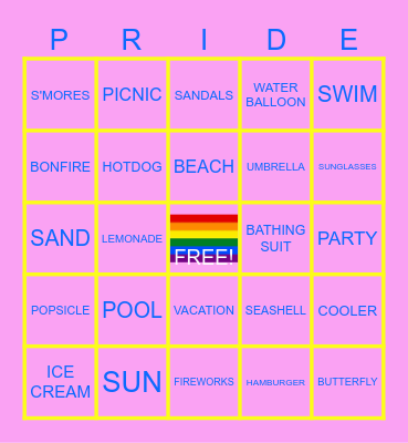 SUMMER BINGO Card