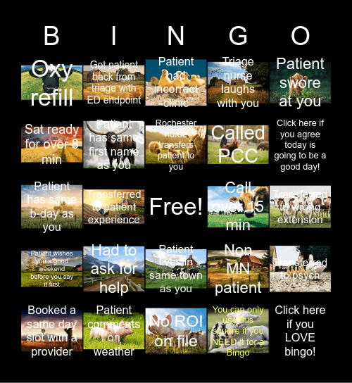 Bingo 6/7/2024 Bingo Card