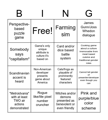 Fraudulent E3 Bingo Card