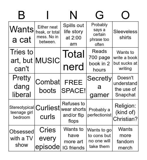 COLORLESSBLENDER BINGO! Bingo Card