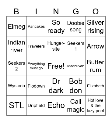 Summer goose R2 Bingo Card