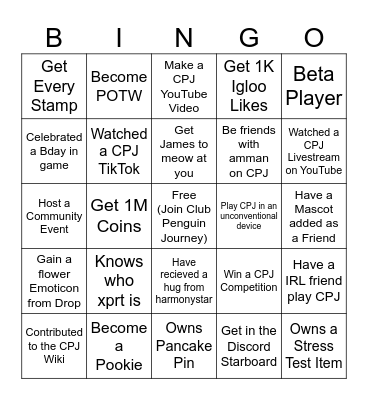 CPJ Bingo Card