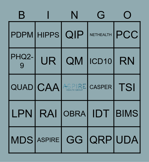 WE'LL  MISS YOU ANDREA! Bingo Card