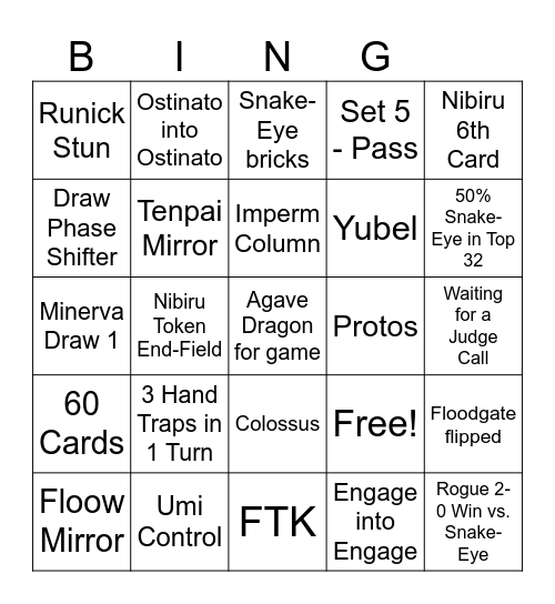 Italian Nationals Lampi Watch Party Bingo Card