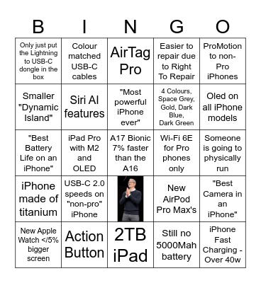 WWDC 2024 Bingo Card