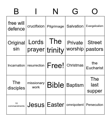 Bingo Card