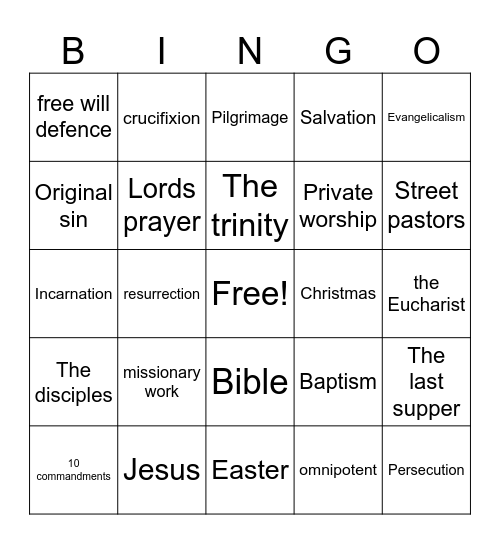 Bingo Card