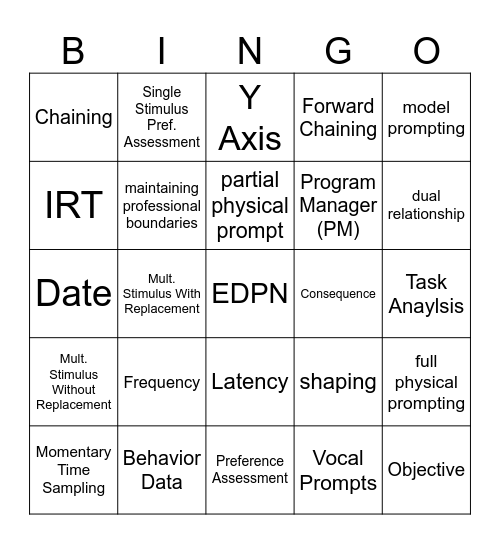 COMP REVIEW Bingo Card