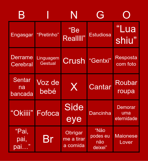 Bingo da Leonor Bingo Card