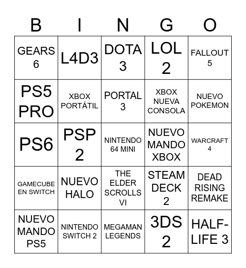 SUMMER GAME FEST 2024 Bingo Card