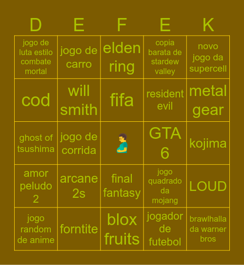 ¼½¾‘’¥’×¾‘’‘’‘‘‘‘‘‘‘‘‘‘‘‘‘‘‘‘‘‘‘‘ Bingo Card