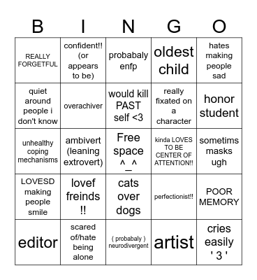 YEN BINGO WAHAHHA Bingo Card