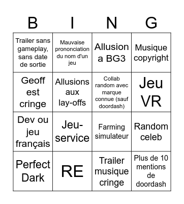 Festival des jeux d'été lo Bingo Card