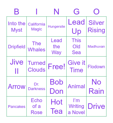 GOOSE-FIDDLER’S Bingo Card