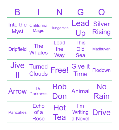 GOOSE-FIDDLER’S Bingo Card