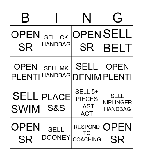 LPOS Bingo Card