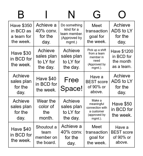 Vera Bradley June Bingo Card