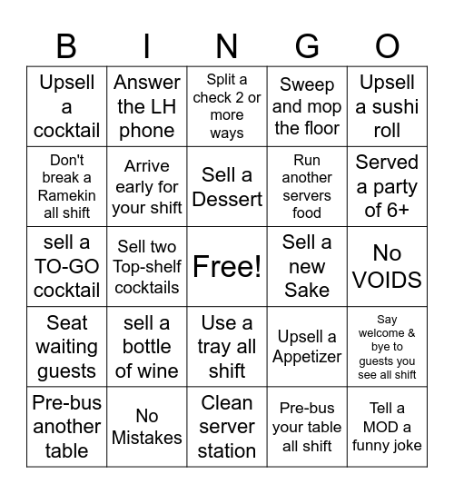 Longhouse Bingo Card