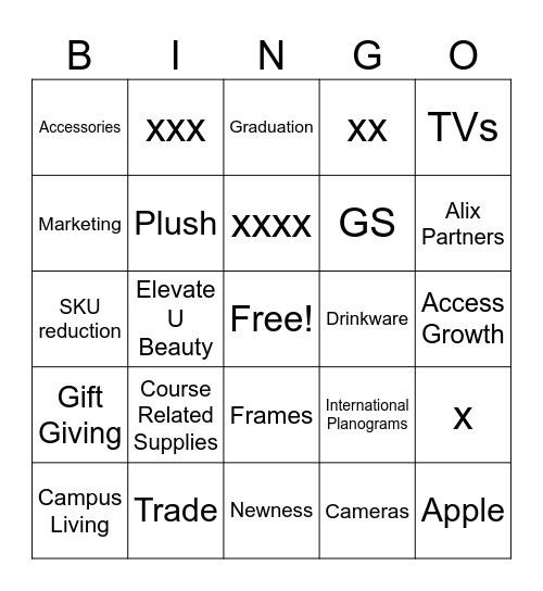 Hardline Bingo Card