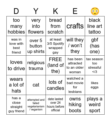 gingo Bingo Card