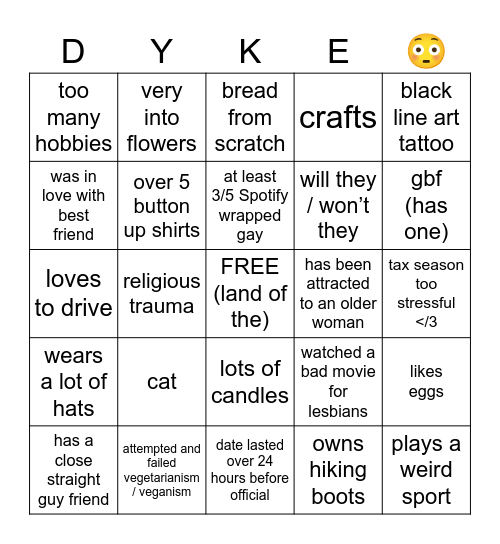 gingo Bingo Card
